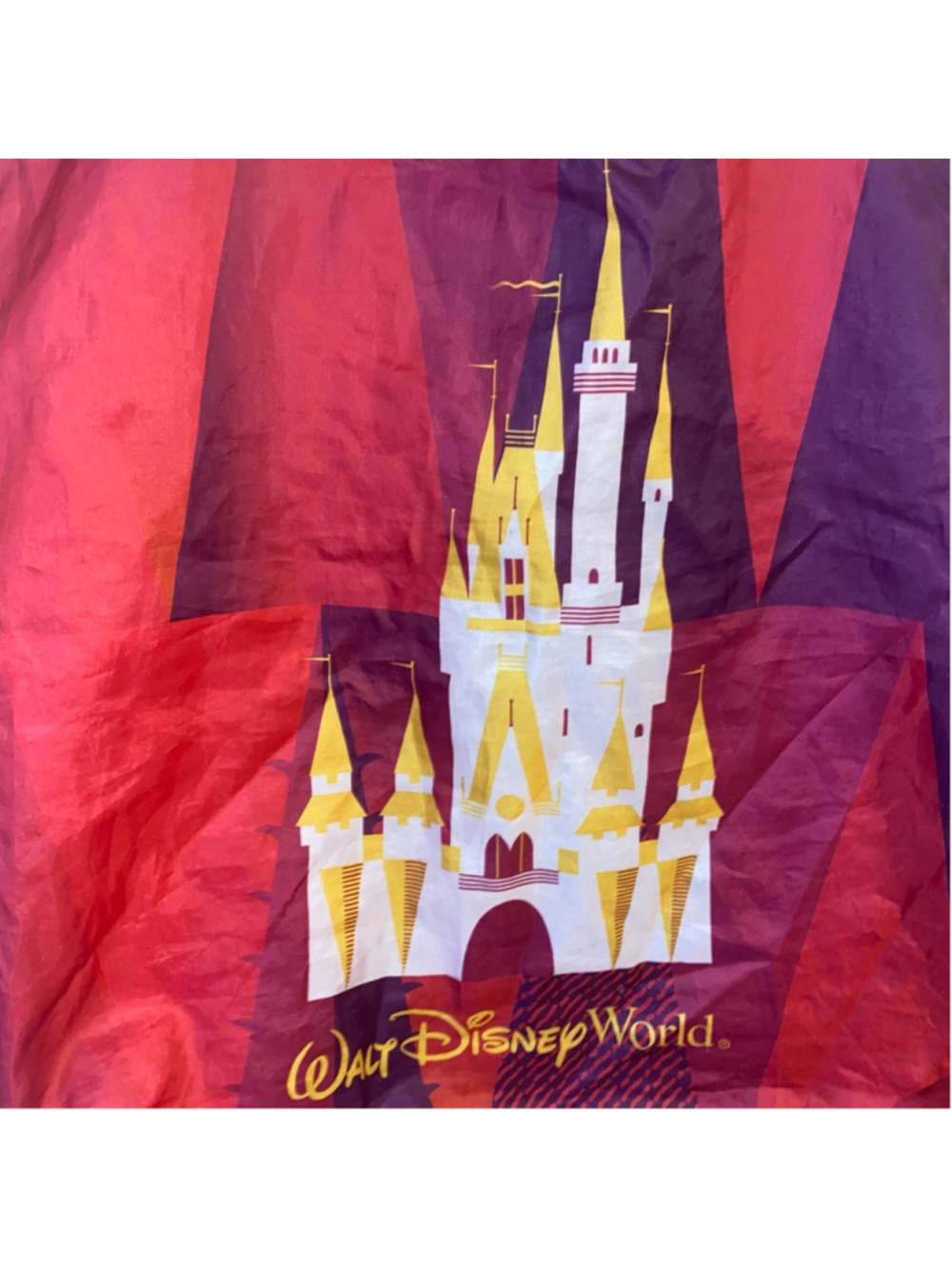 Women's Starbucks Red Purple Walt Disney World Tote Bag One Size - Picture 3 of 4
